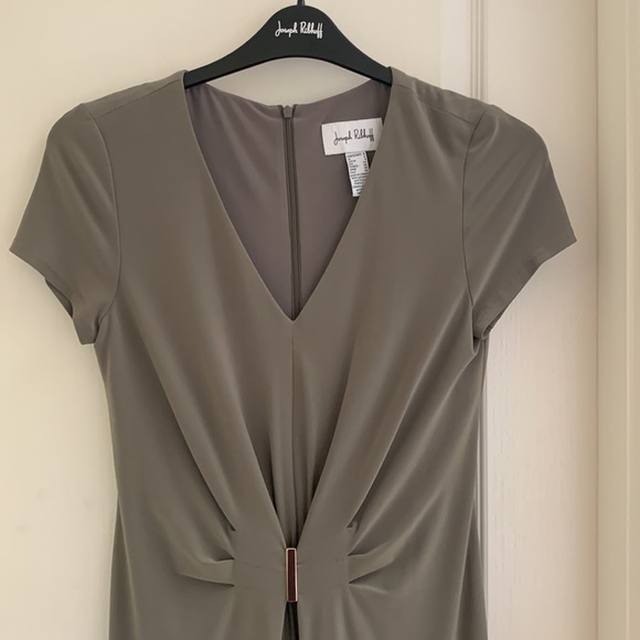 Olive green Joseph Ribkoff dress - Picture 2 of 9